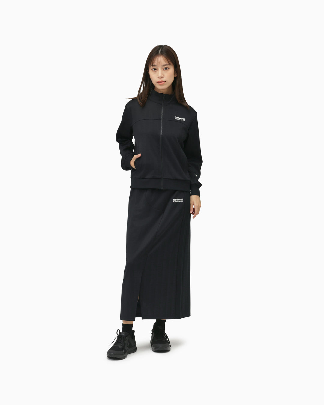 JQ CS LINE TRACK JACKET LADIES (ブラック)– コンバース オンライン