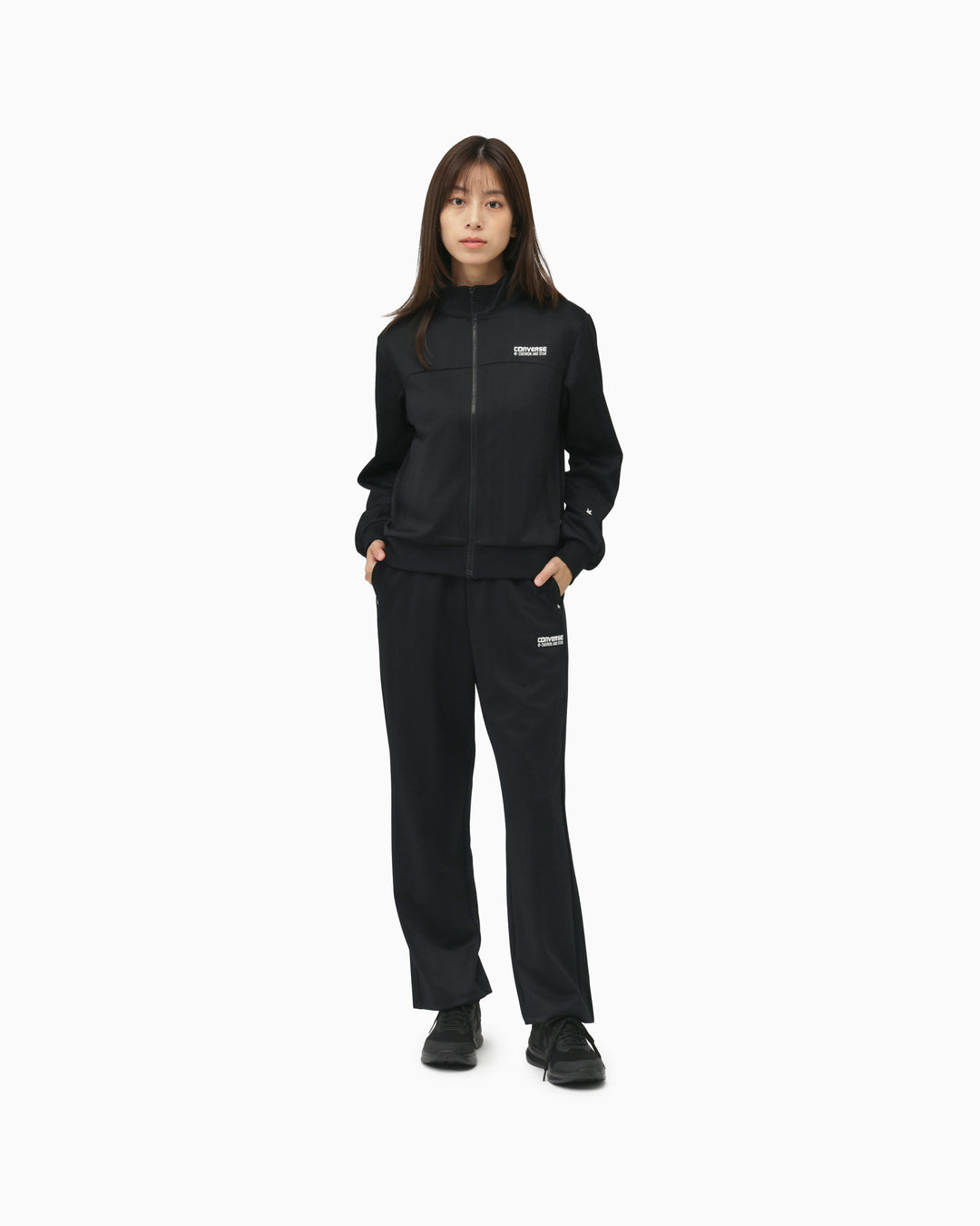 JQ CS LINE TRACK JACKET LADIES (ブラック)– コンバース オンライン