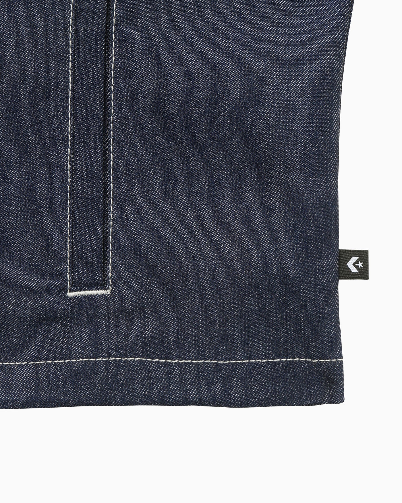 SYNTHETIC DENIM HOODED JACKET LADIES