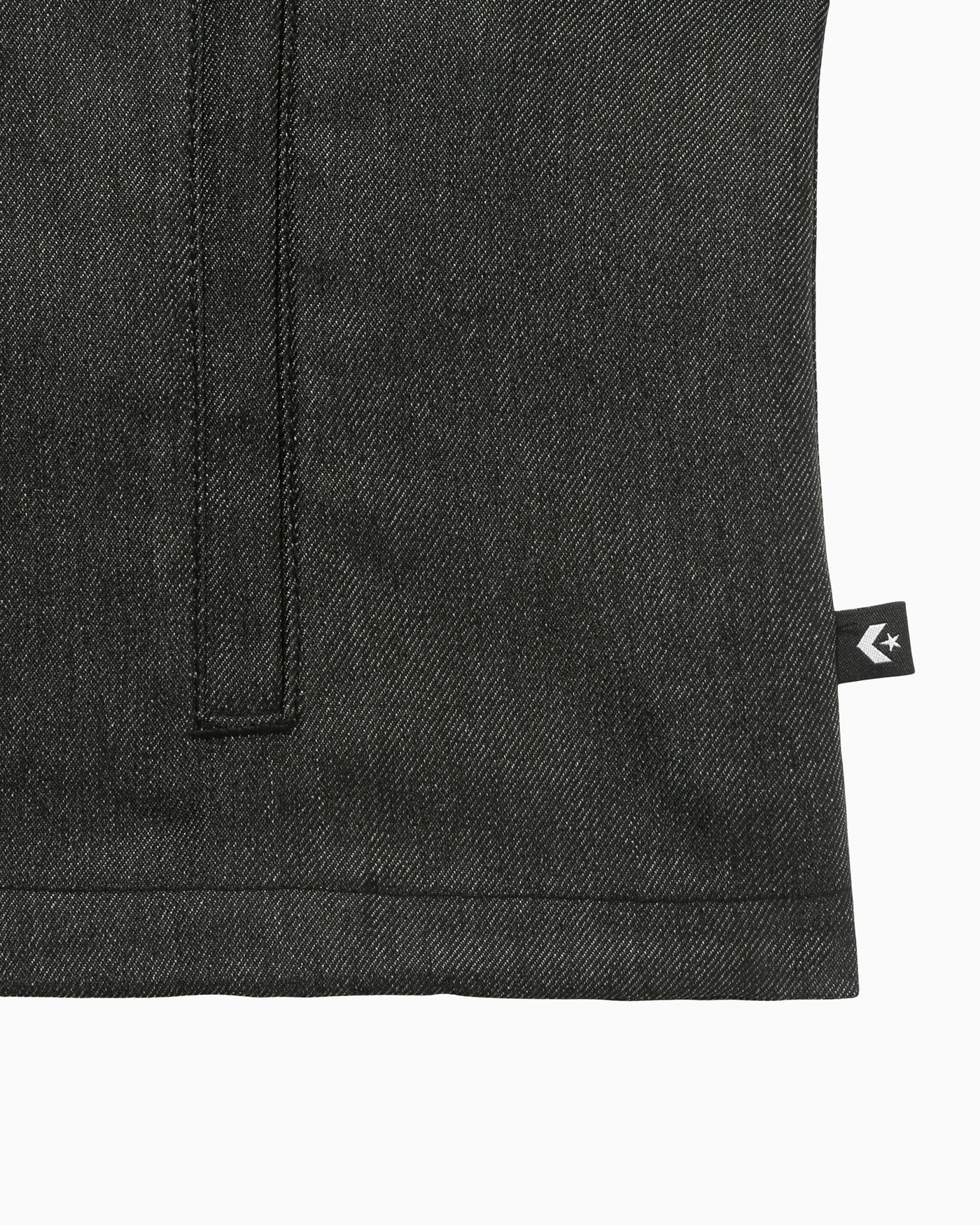 SYNTHETIC DENIM HOODED JACKET LADIES