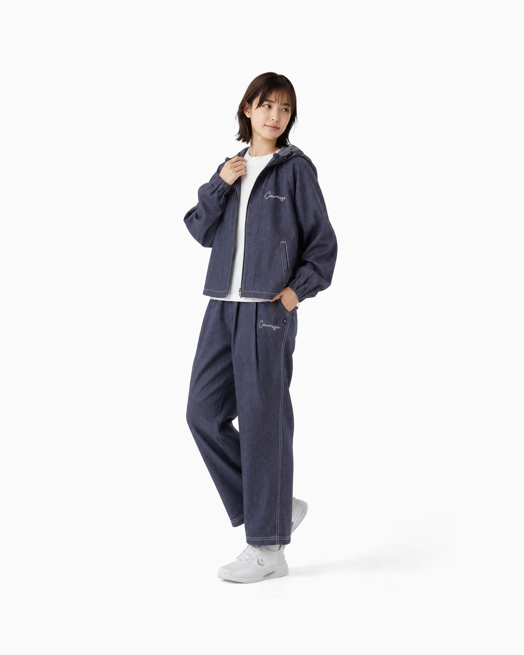 SYTIC DENIM ST EB HOODED JKT L (ダークネイビー)– コンバース