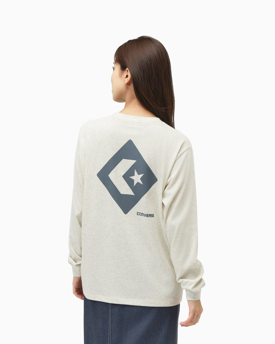 DIAMOND LOGO LS TEE LADIES (杢オートミール)– コンバース オンライン