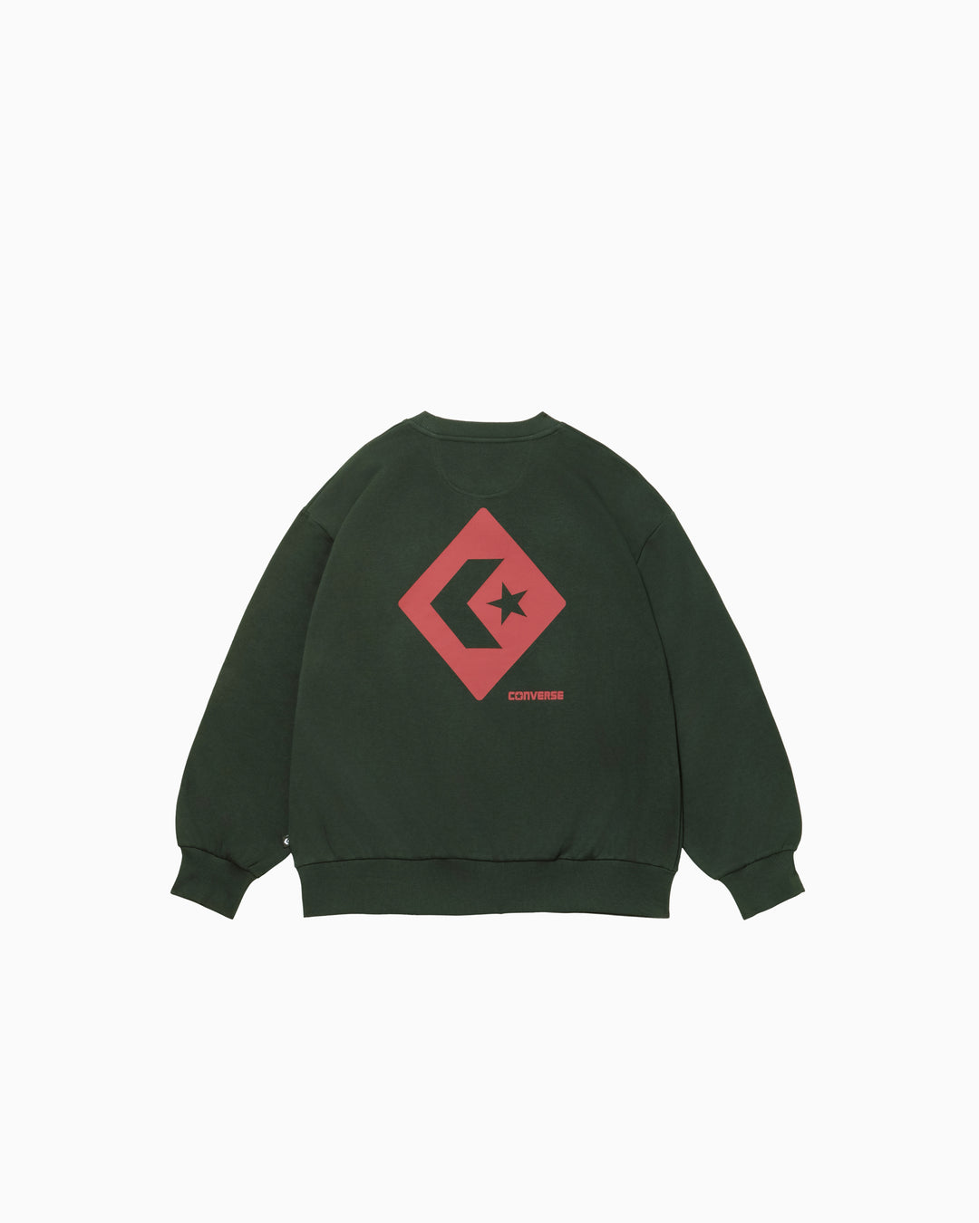 DIAMOND LOGO SWEAT CREW TOP LADIES (ダークグリーン)– コンバース