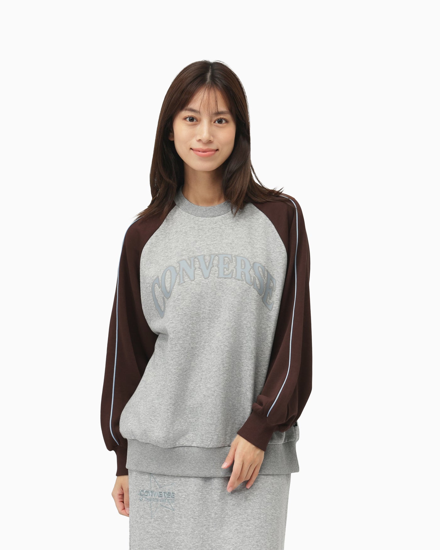 COLOR BLOCK SWEAT CREW TOP LADIES