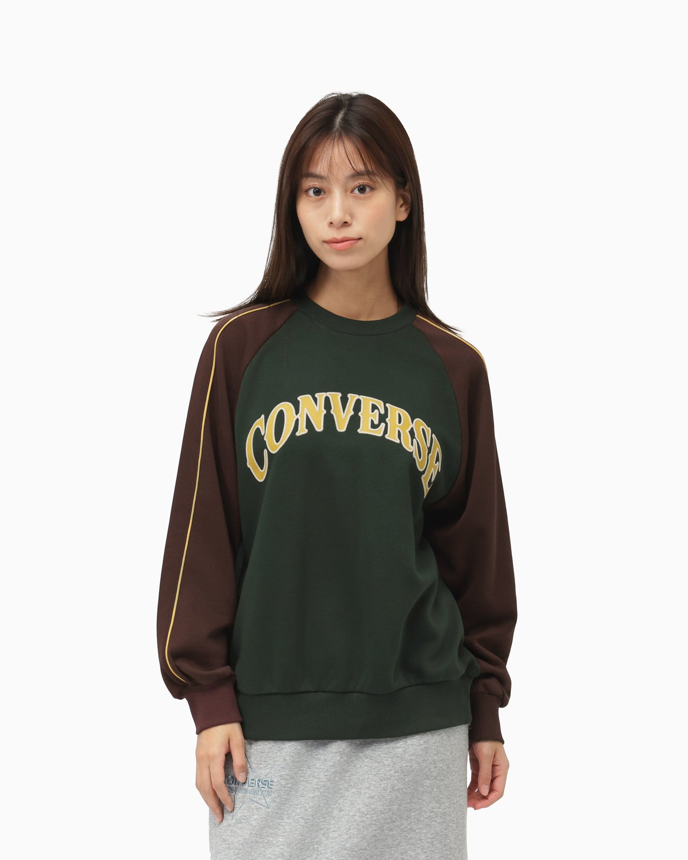COLOR BLOCK SWEAT CREW TOP LADIES
