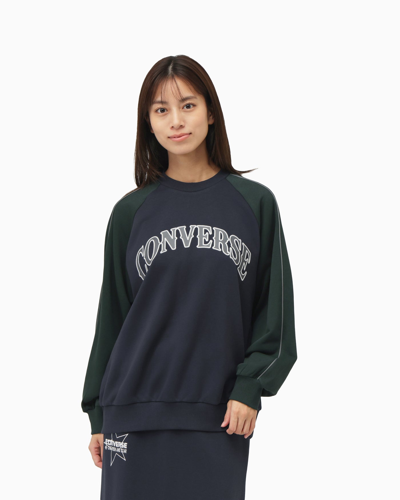 COLOR BLOCK SWEAT CREW TOP LADIES