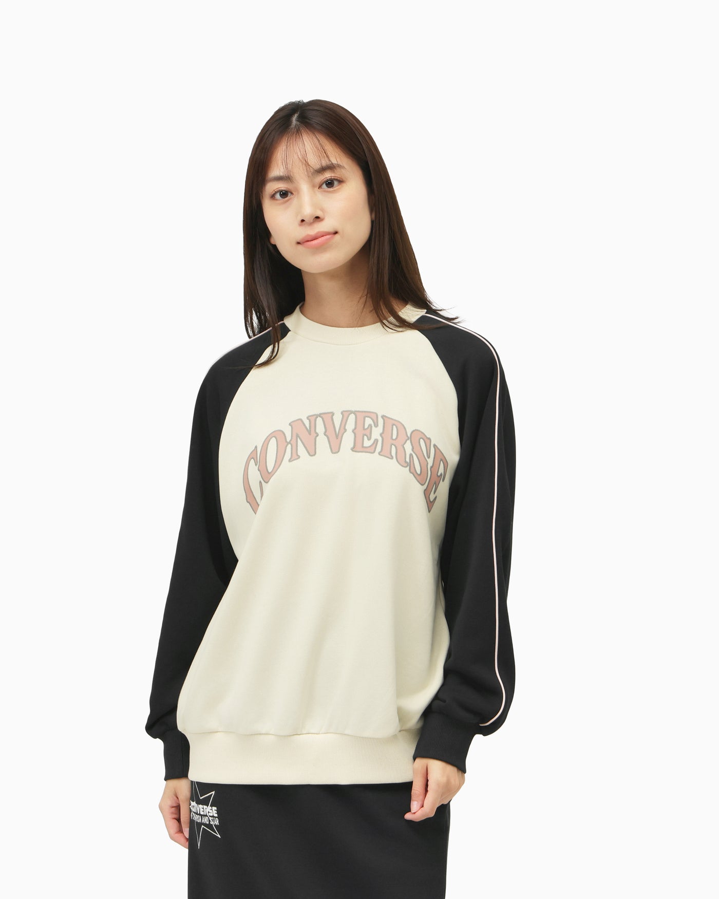 COLOR BLOCK SWEAT CREW TOP LADIES