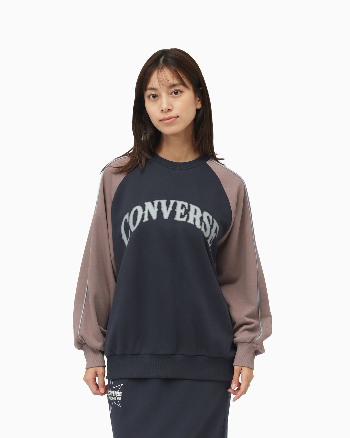 COLOR BLOCK SWEAT CREW TOP LADIES