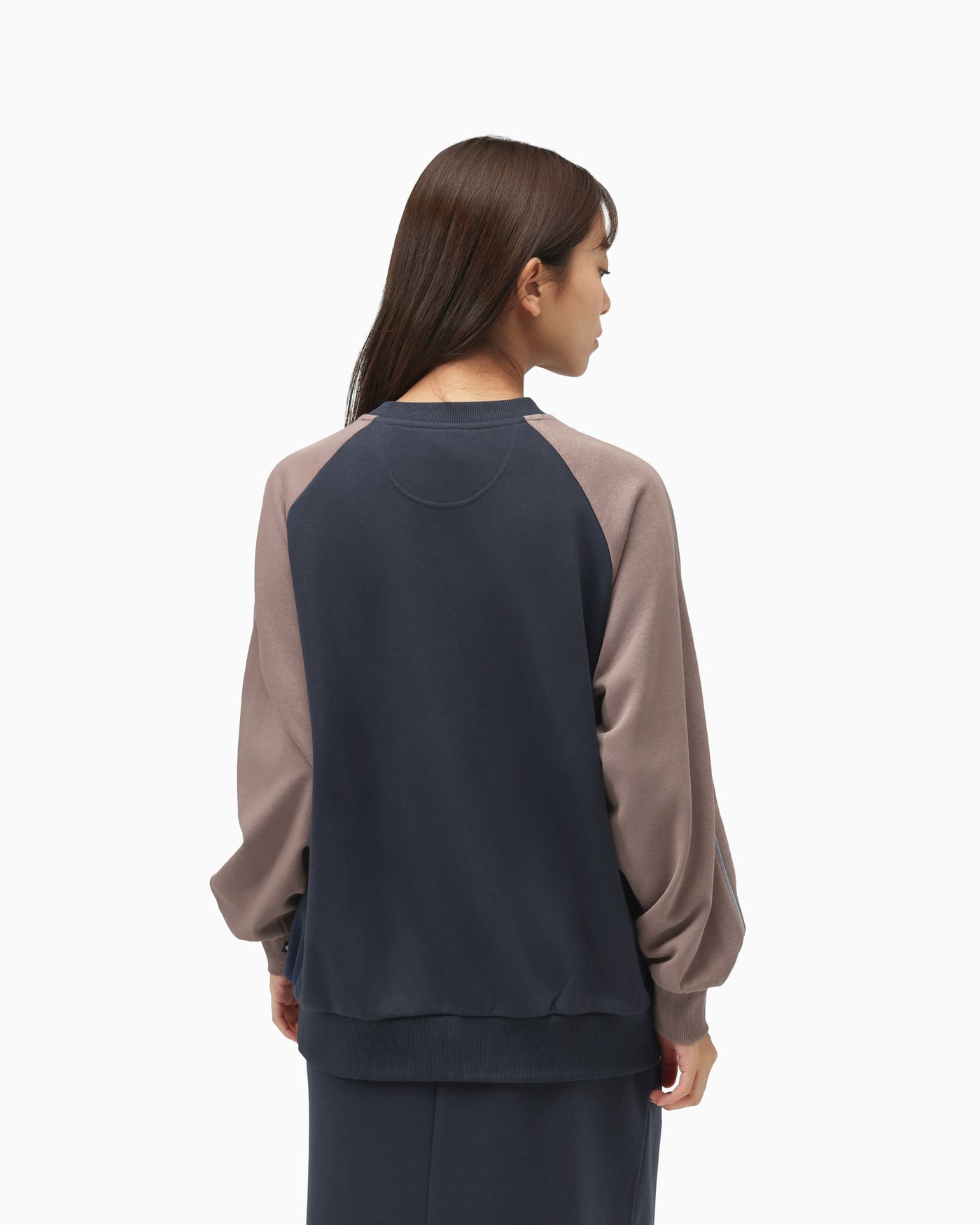 COLOR BLOCK SWEAT CREW TOP LADIES