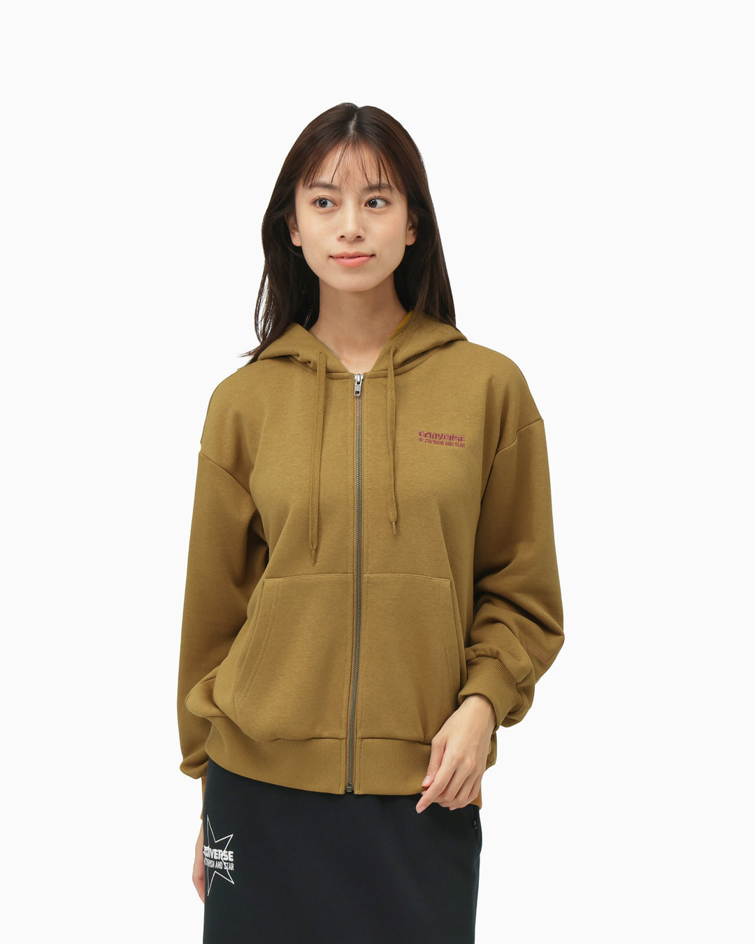 STAR PT FULL ZIP HOODIE LADIES (マスタード)– コンバース オンライン