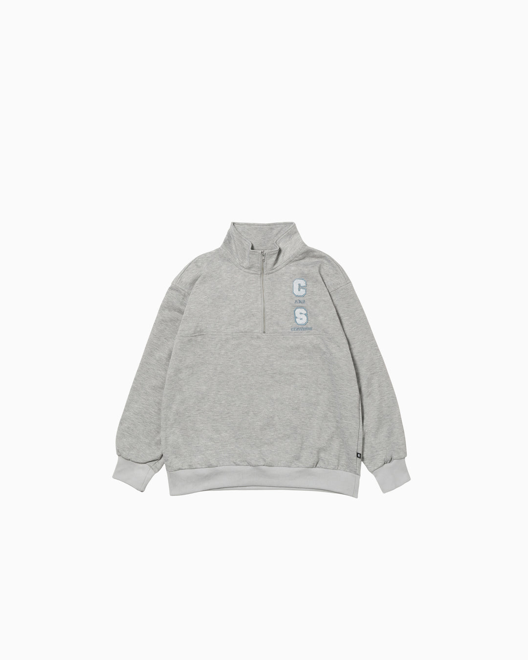 CHENILLE HALF ZIP TOP L (ライト杢グレー)– コンバース オンライン