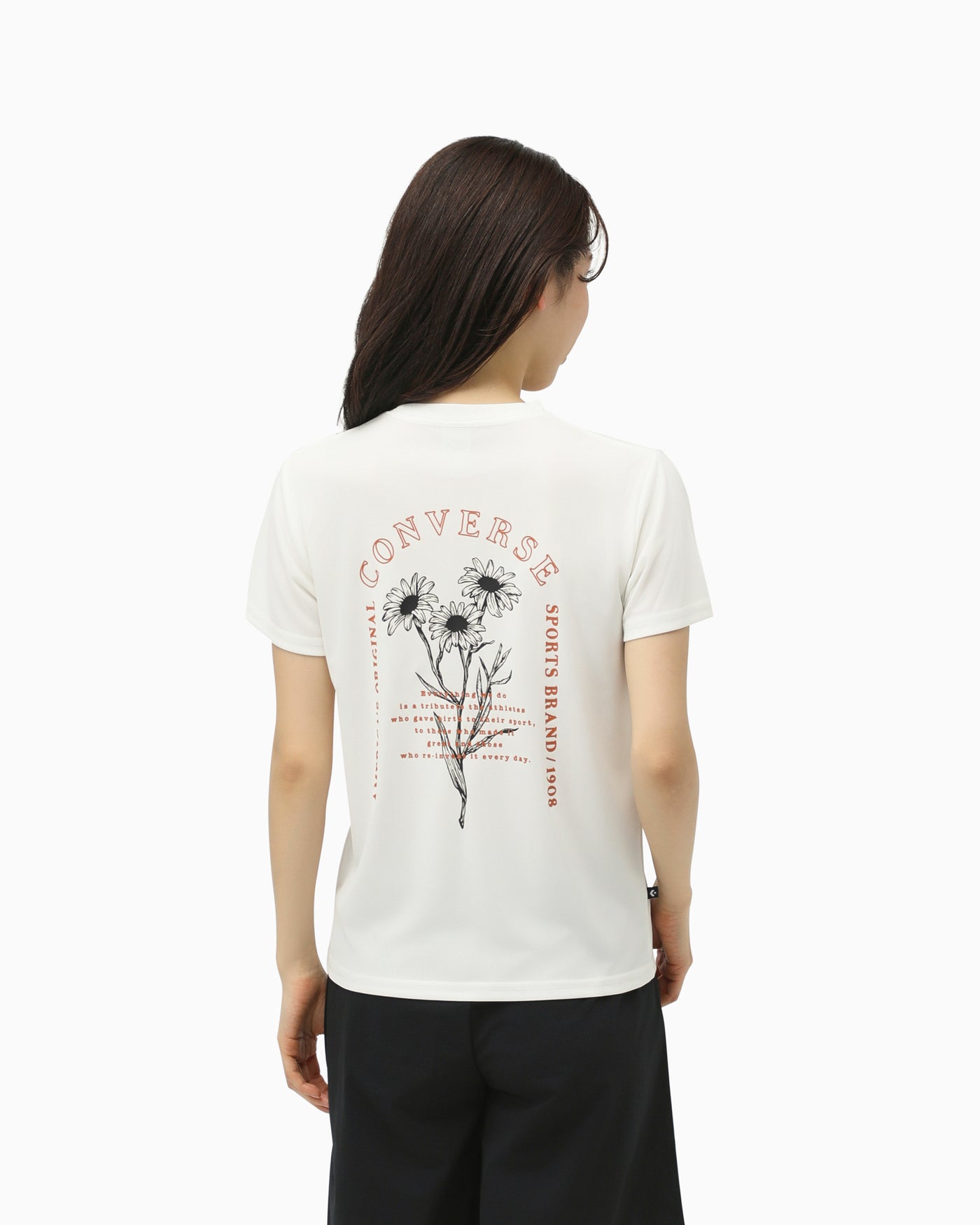 FLOWER PT SS PE TEE LADIES