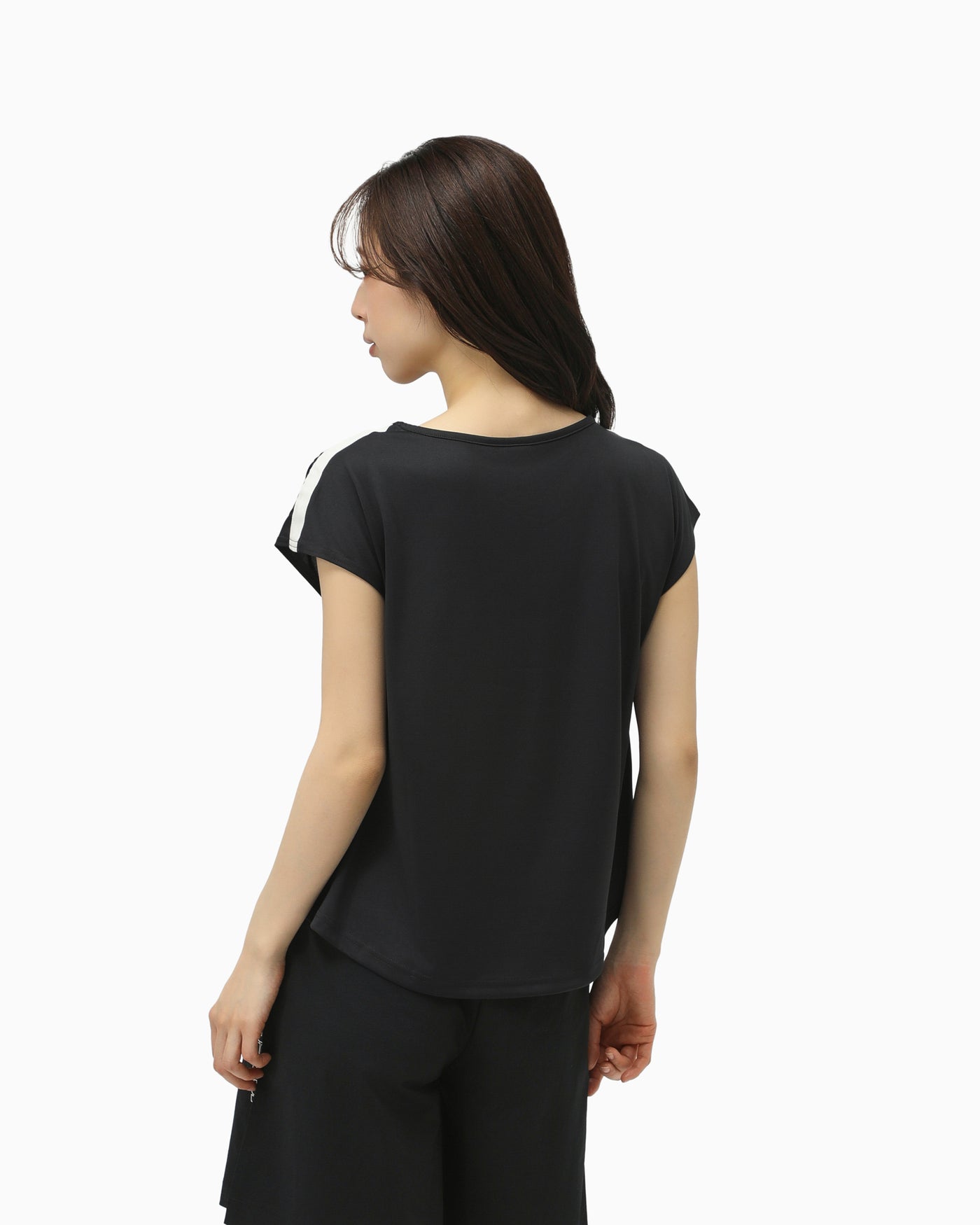 SHOULDER GATHER NS TEE LADIES