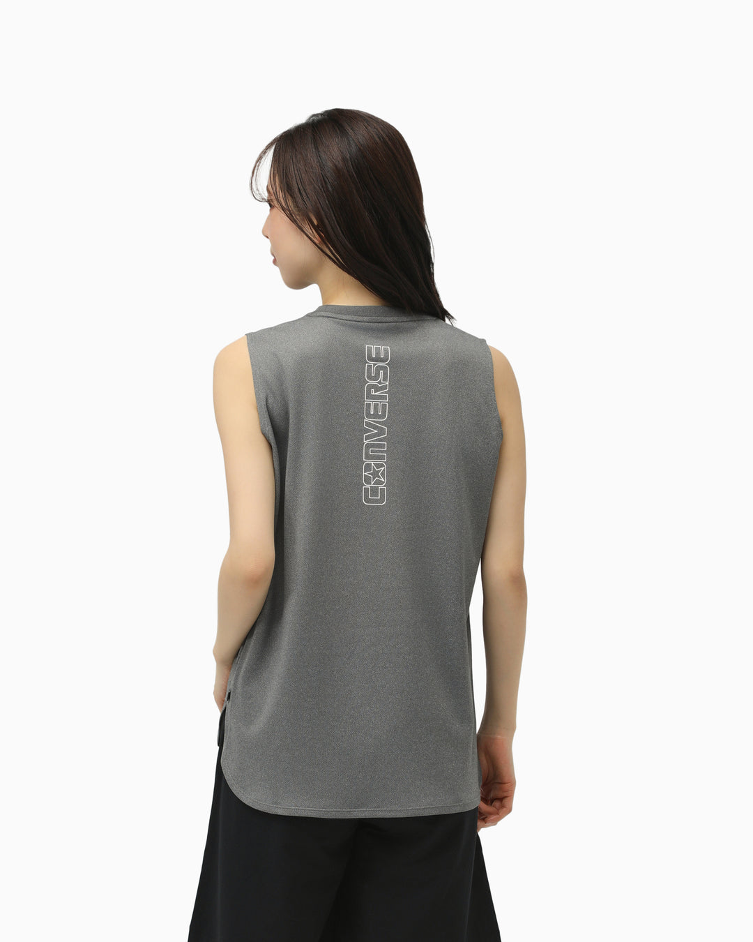 VERTICAL LOGO NO SLEEVE LADIES (杢グレー)– コンバース オンライン