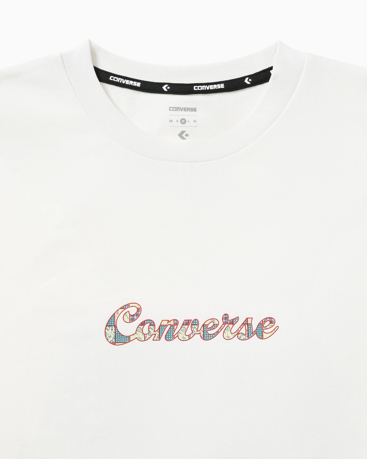 CV PATCHWORK LOGO TEE L (オフホワイト)– コンバース オンライン
