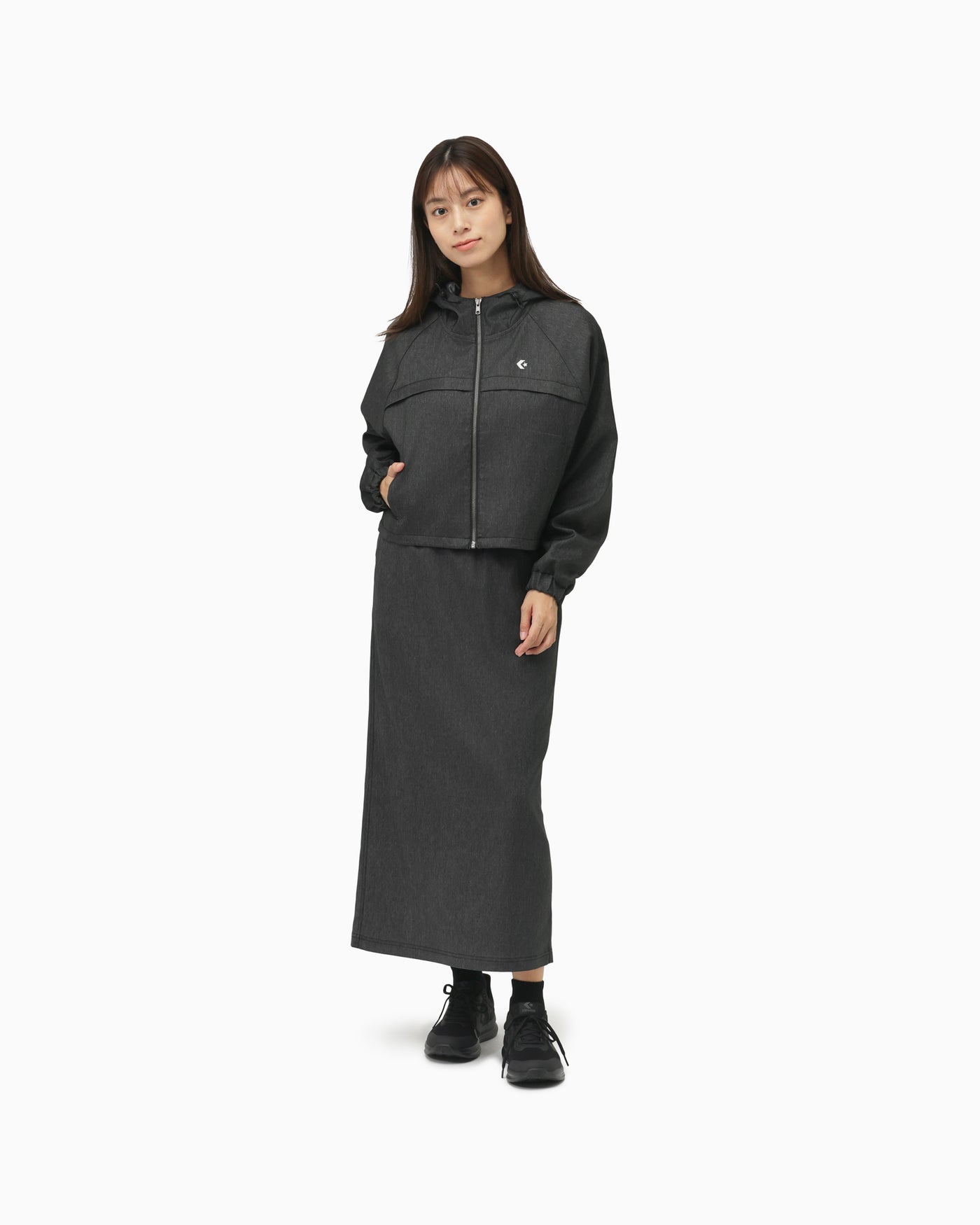 SYNTHETIC DENIM SKIRT LADIES