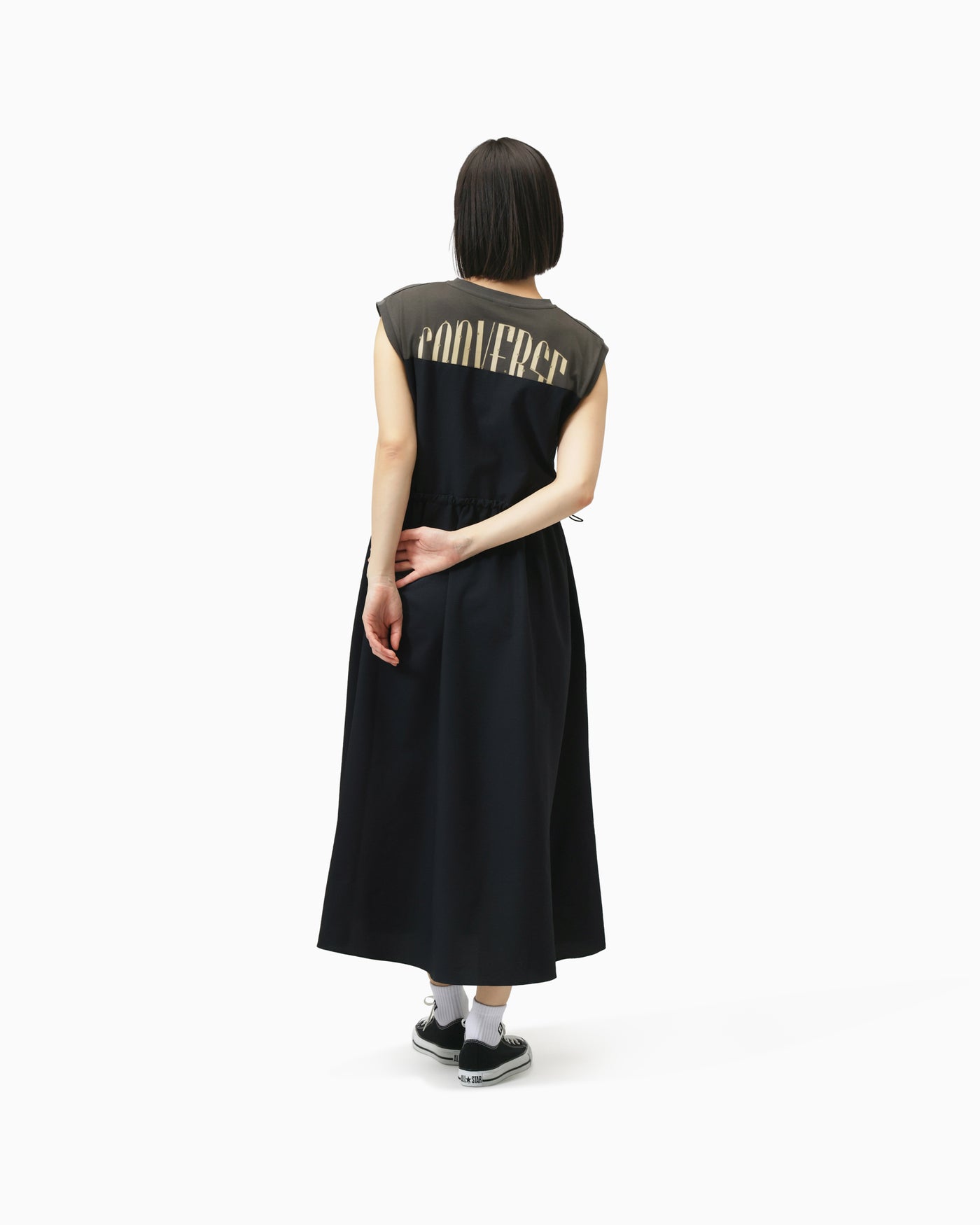 SEERSUCKER DOCKING ONEPIECE L (ダークネイビー)– コンバース
