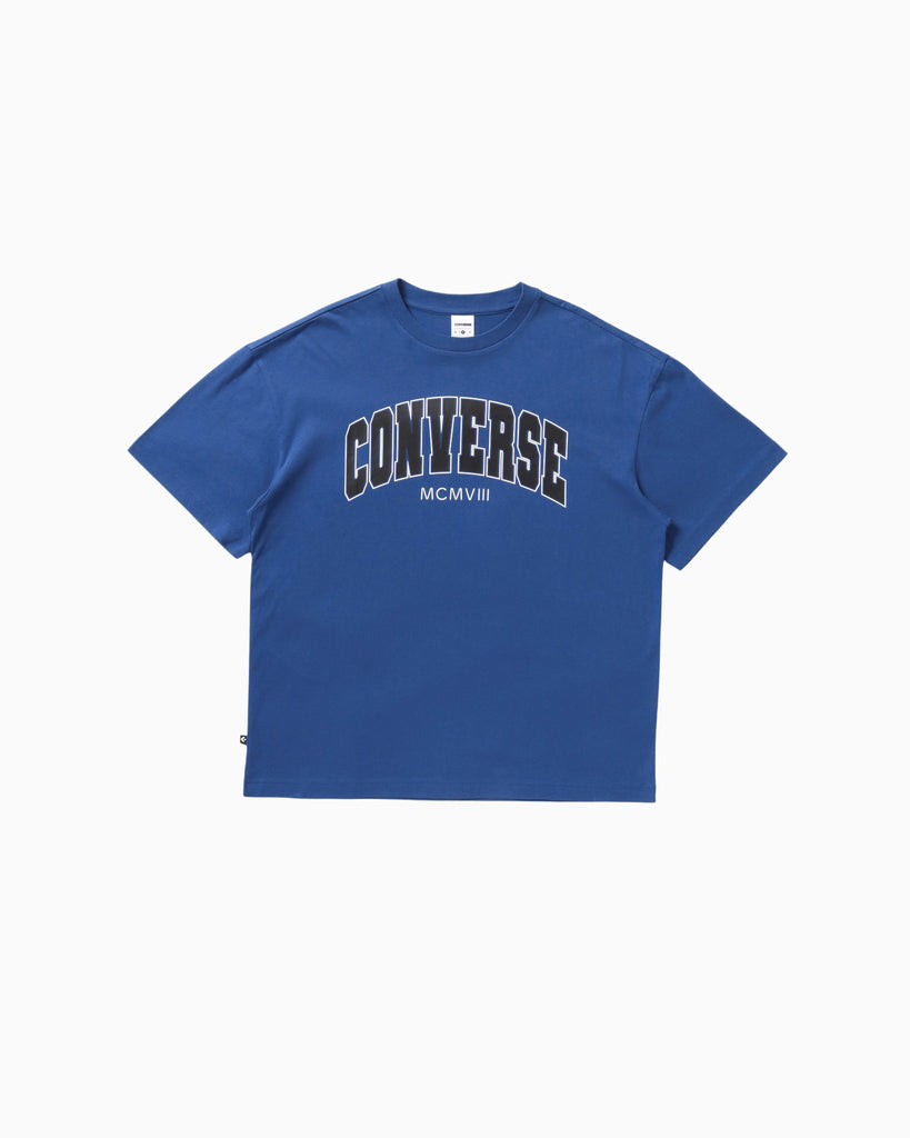 ARCHIVIO ロゴ Tシャツ 青 archivio tシャツ 「MENS」ロゴネック半袖プルオーバー メンズ