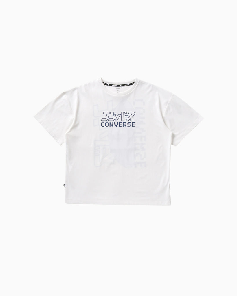 CV BACK PRINT KANA TEE LDS (ホワイト)– コンバース オンライン