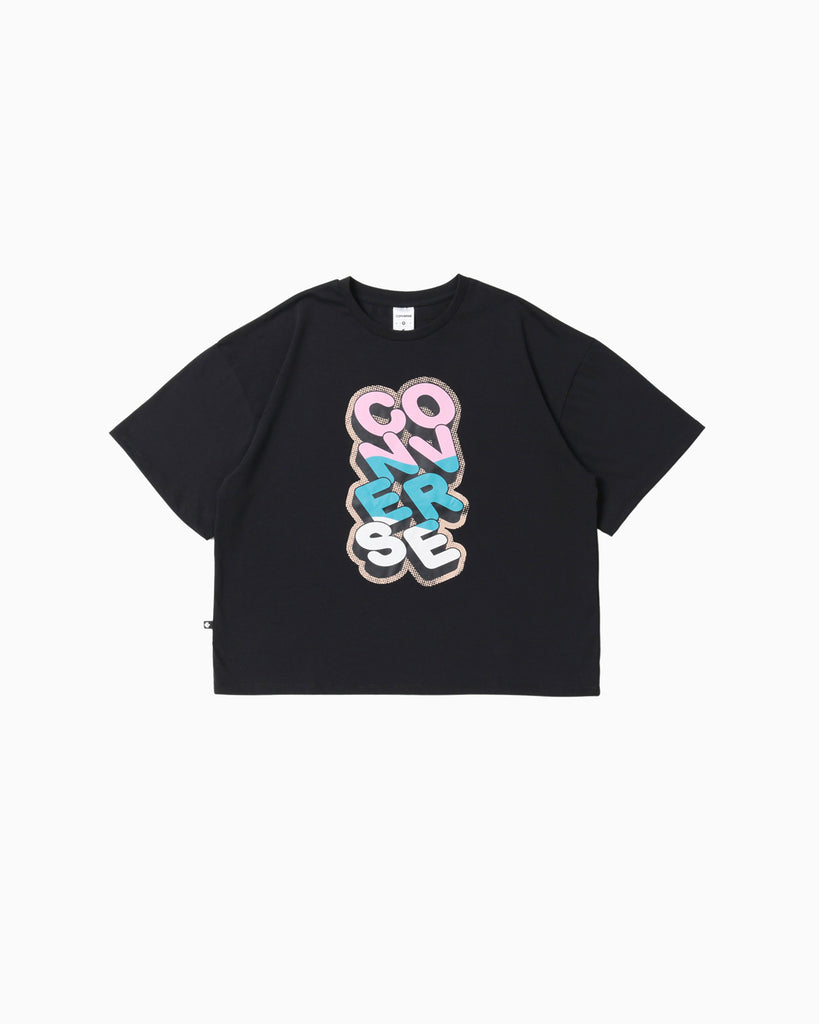 CV POP TEXT TEE LDS (ブラック)– コンバース オンライン ショップ