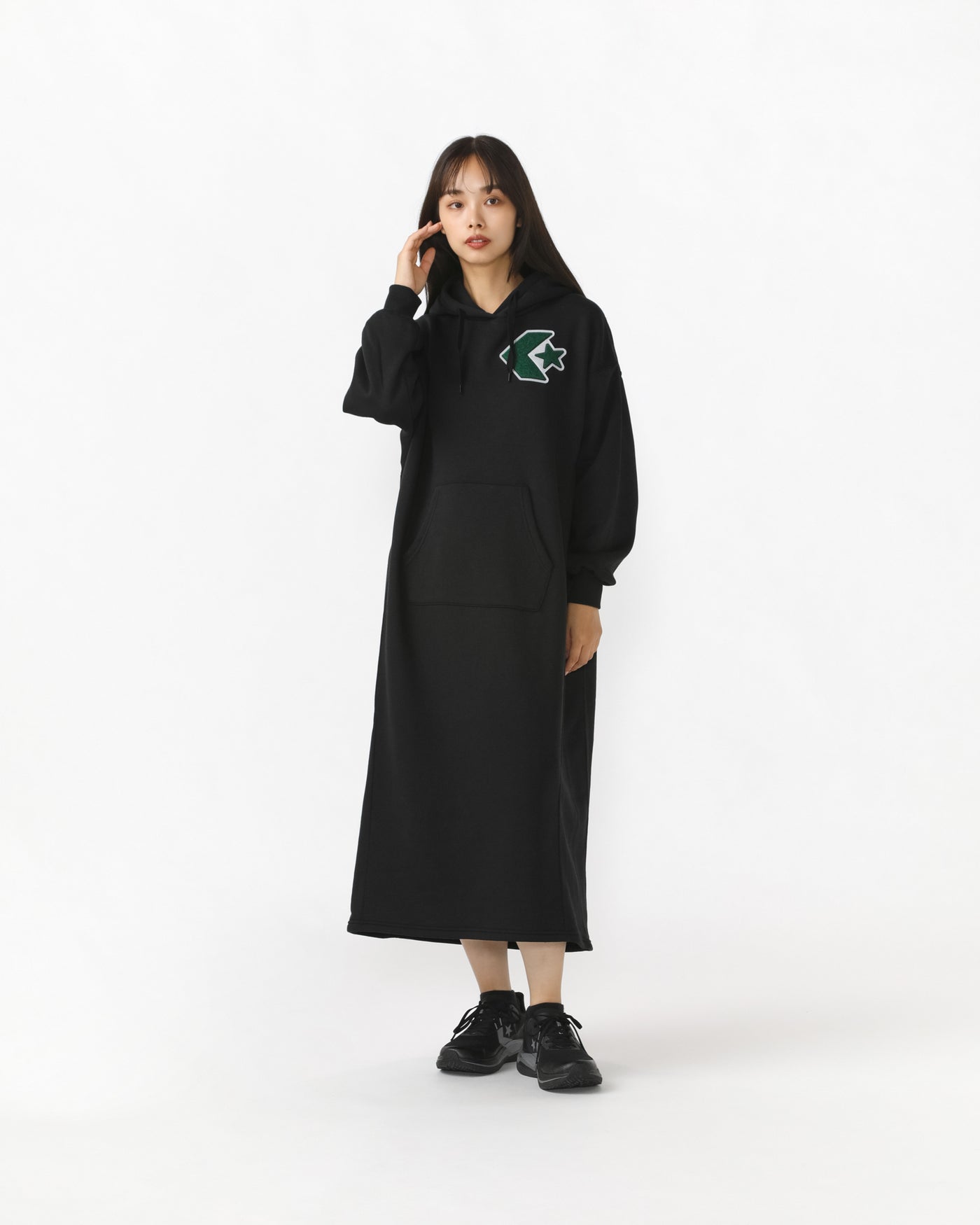 CHENILLE SWEAT LONG HOODIE LDS