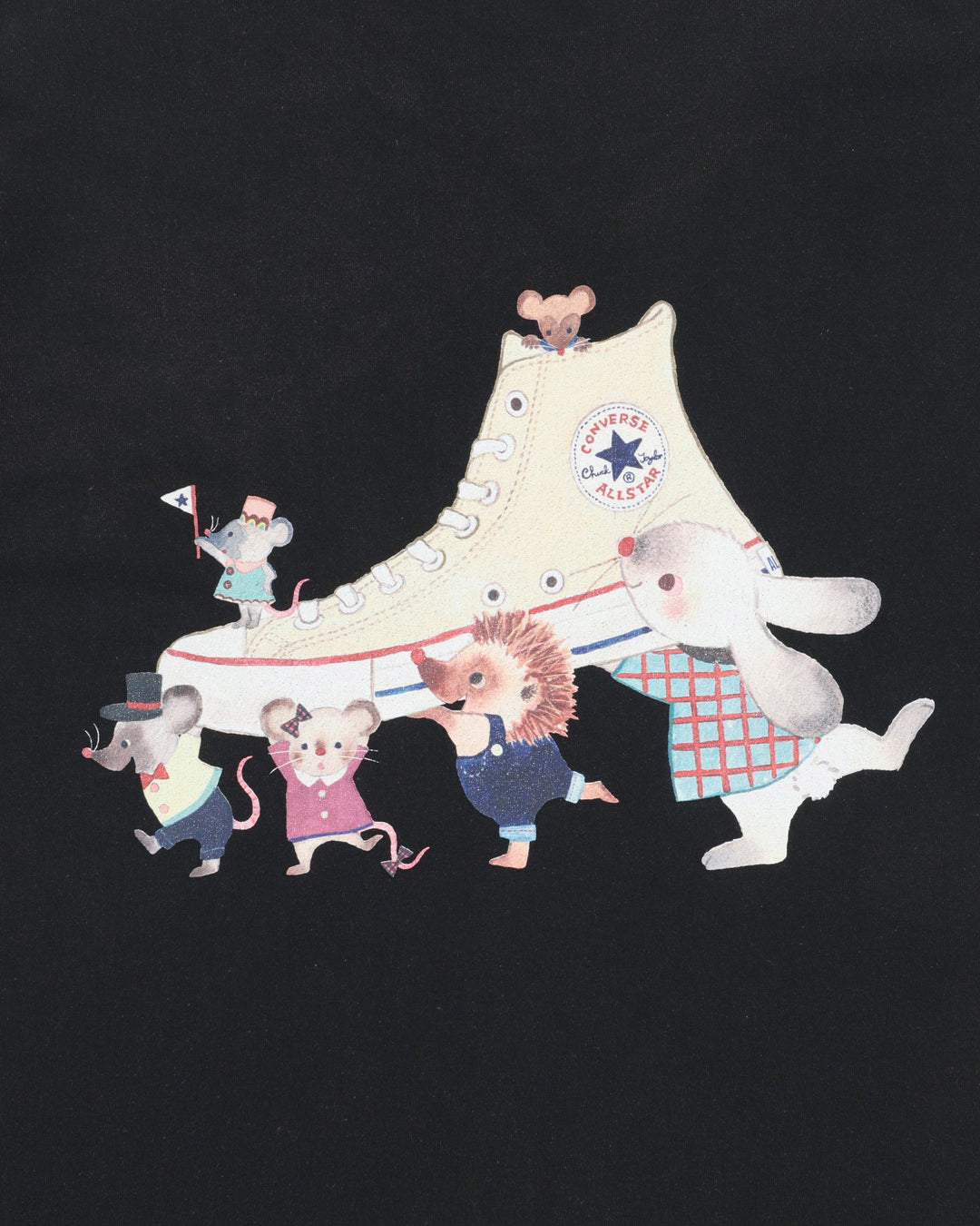ゆかこ商品 Yukako Ohdeグラフィックプリント BIG T (ブラック)– コンバース
