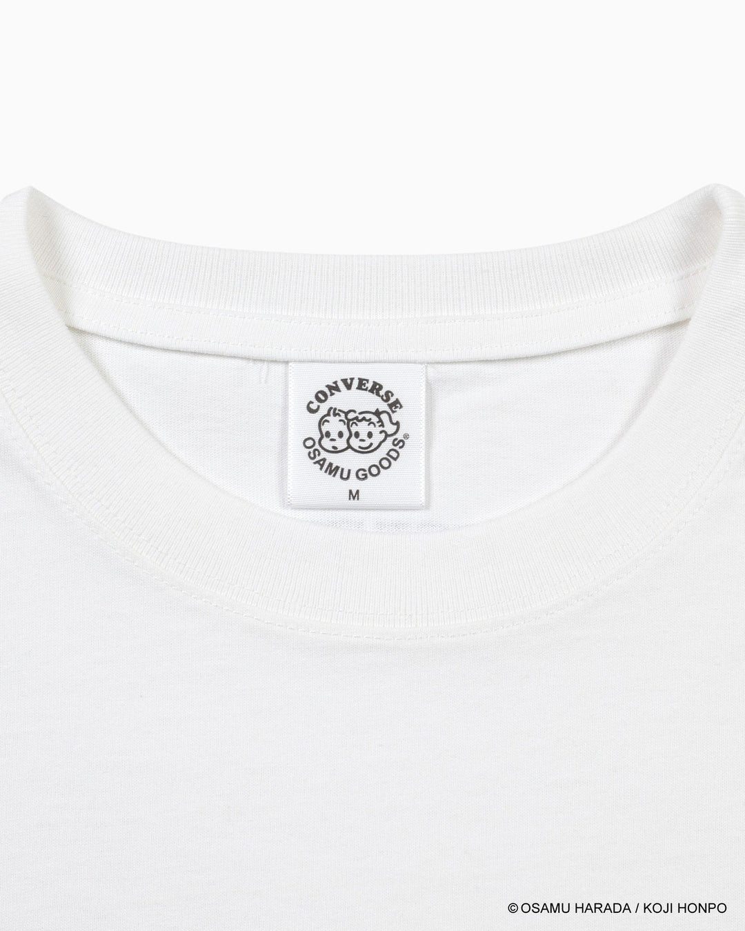CV天竺フロントEMB S/S T-shirts / OSAMU GOODS (ホワイト