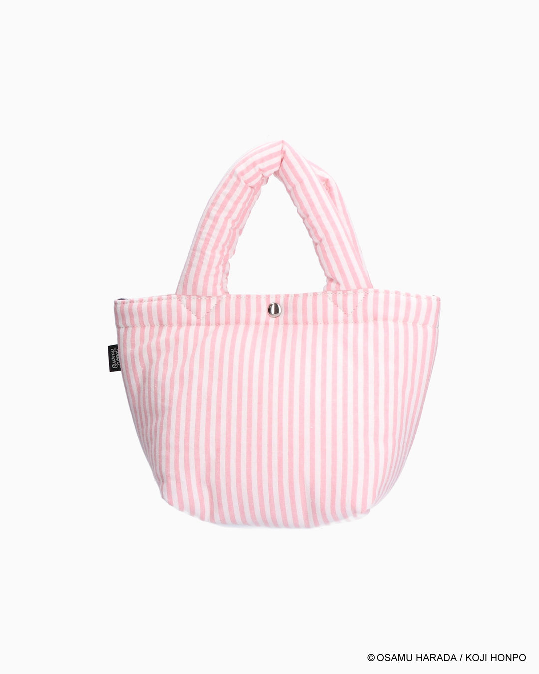 CV OSAMU GOODS STRIPE PUFFING LUNCH TOTE (ピンク)– コンバース