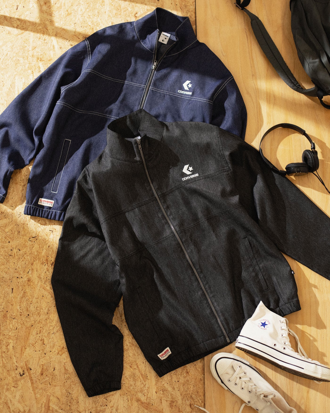 SYNTHETIC DENIM JACKET MENS