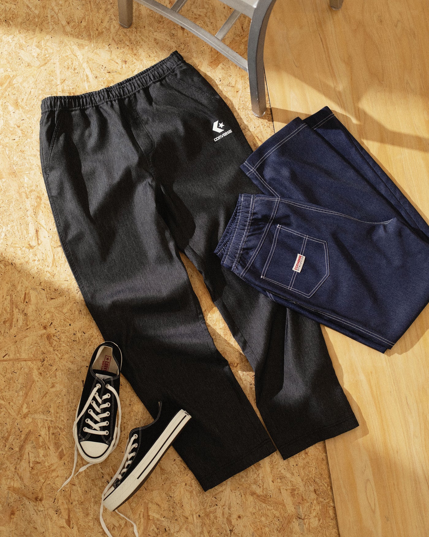 SYNTHETIC DENIM PANTS MENS