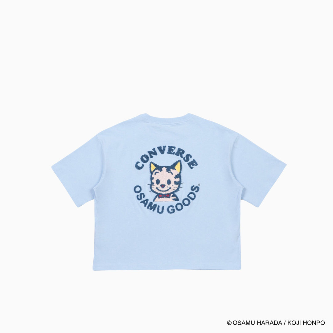 CV天竺CATサガラEMB S/S T-shirts / OSAMU GOODS (アクア)– コンバース