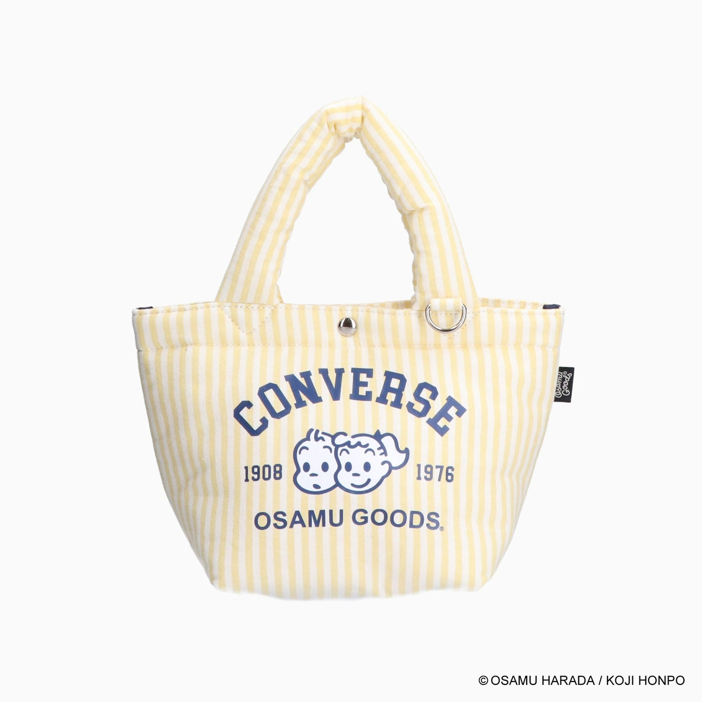 CV OSAMU GOODS STRIPE PUFFING LUNCH TOTE (イエロー)– コンバース
