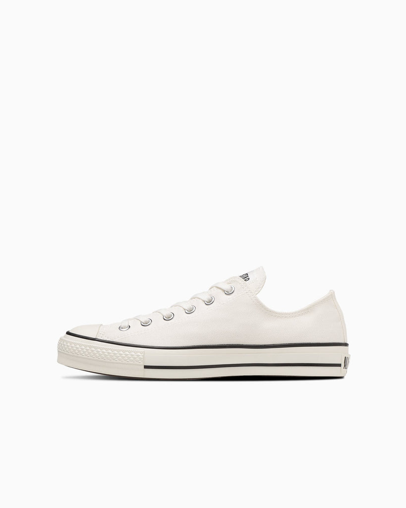 [美品]CONVERSE ALL STAR ホワイト 合皮スニーカー CONVERSE 残り26.0cm コンバース レザー オールスター 日本製