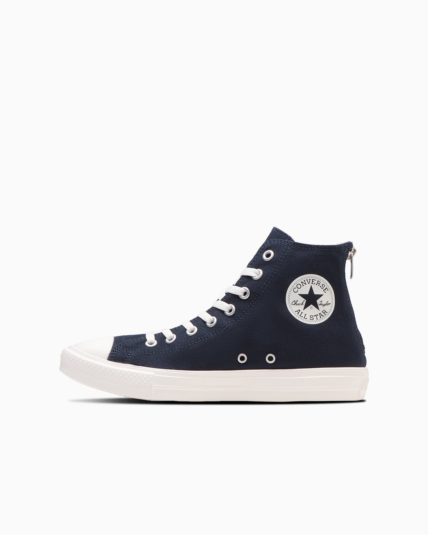 Navy Lightweight Zip Sneakers