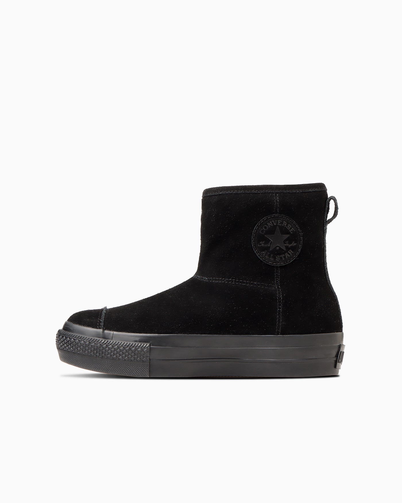 Black Suede Thick Soled Boots