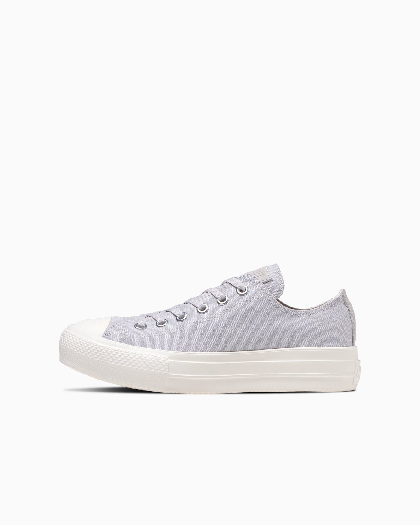 Gray thick-soled sneakers