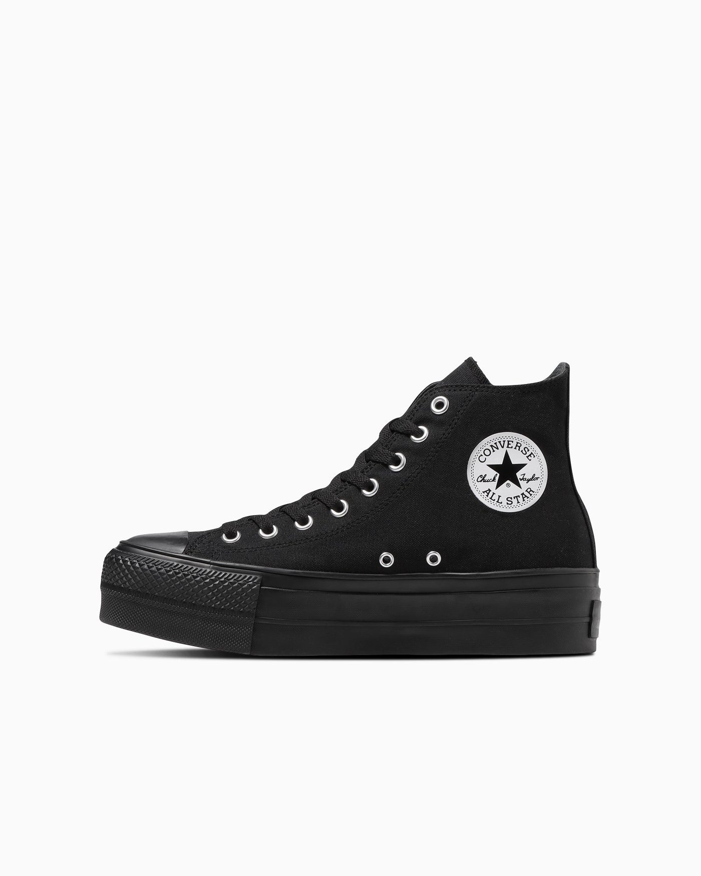 Black Black thick-soled sneakers