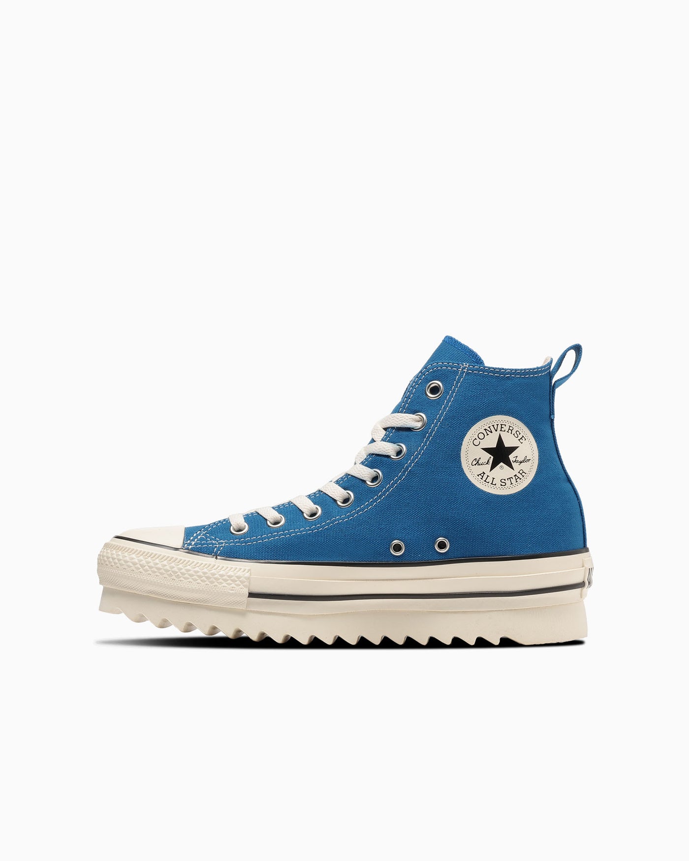 Blue thick-soled sneakers