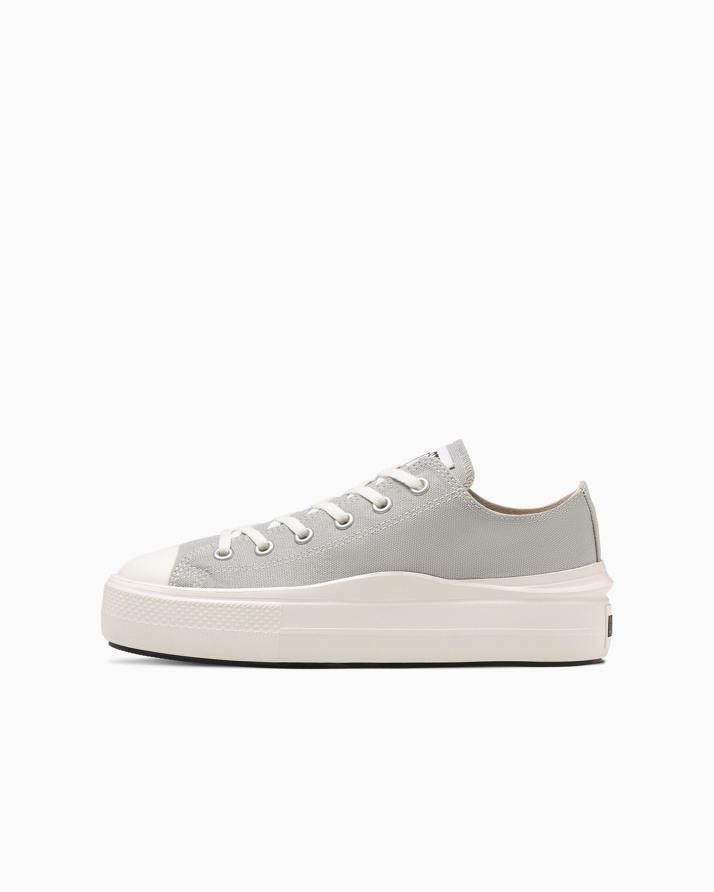 Gray thick-soled sneakers lightweight