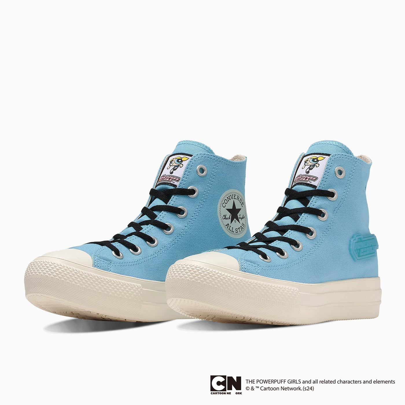 Blue thick-soled sneakers Powerpuff Girls