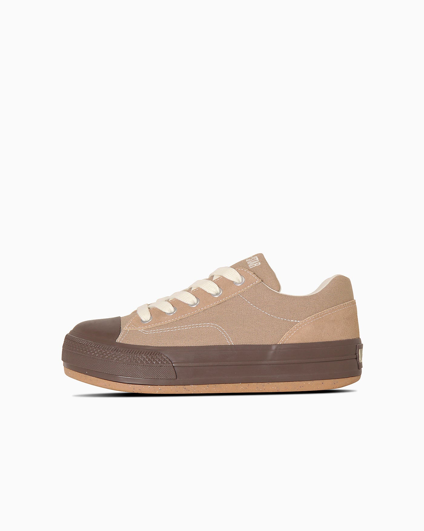 Brown thick-soled sneakers