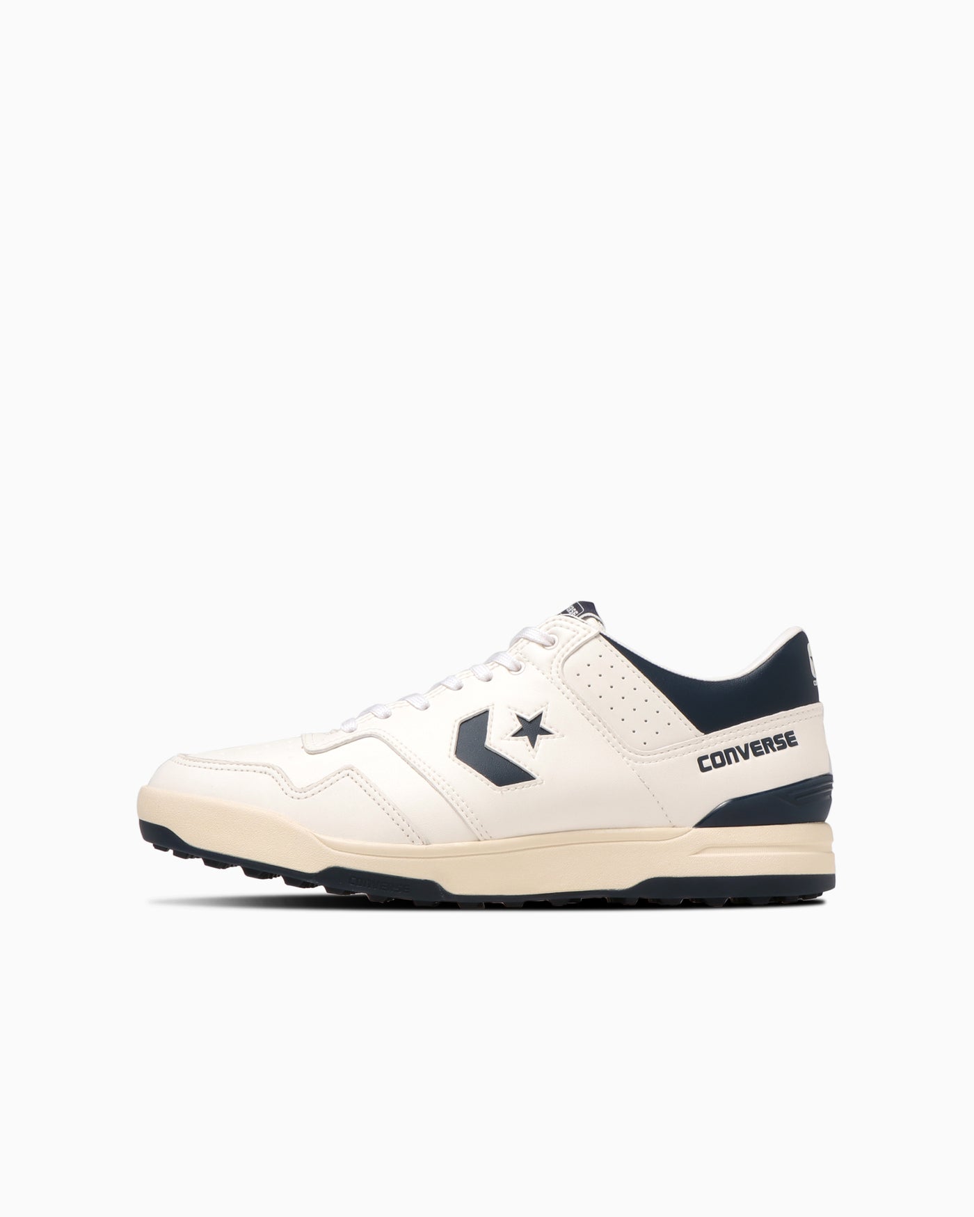 White Navy Golf Sneakers