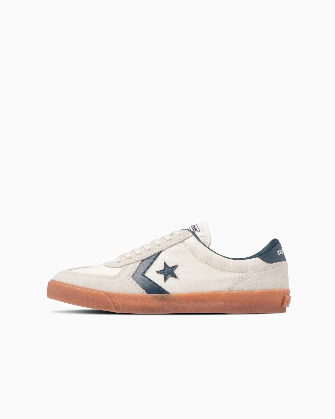 White Navy Skate Sneakers