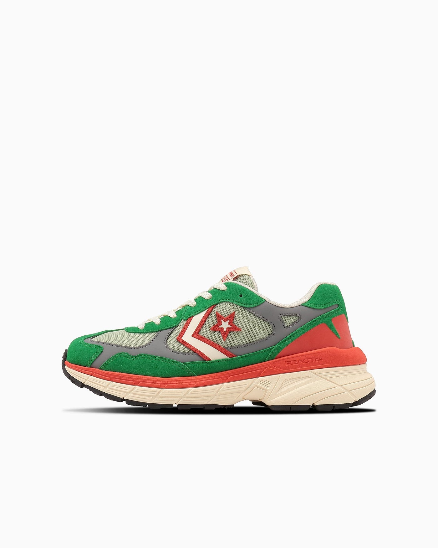 Multicolor Green Orange Sneakers