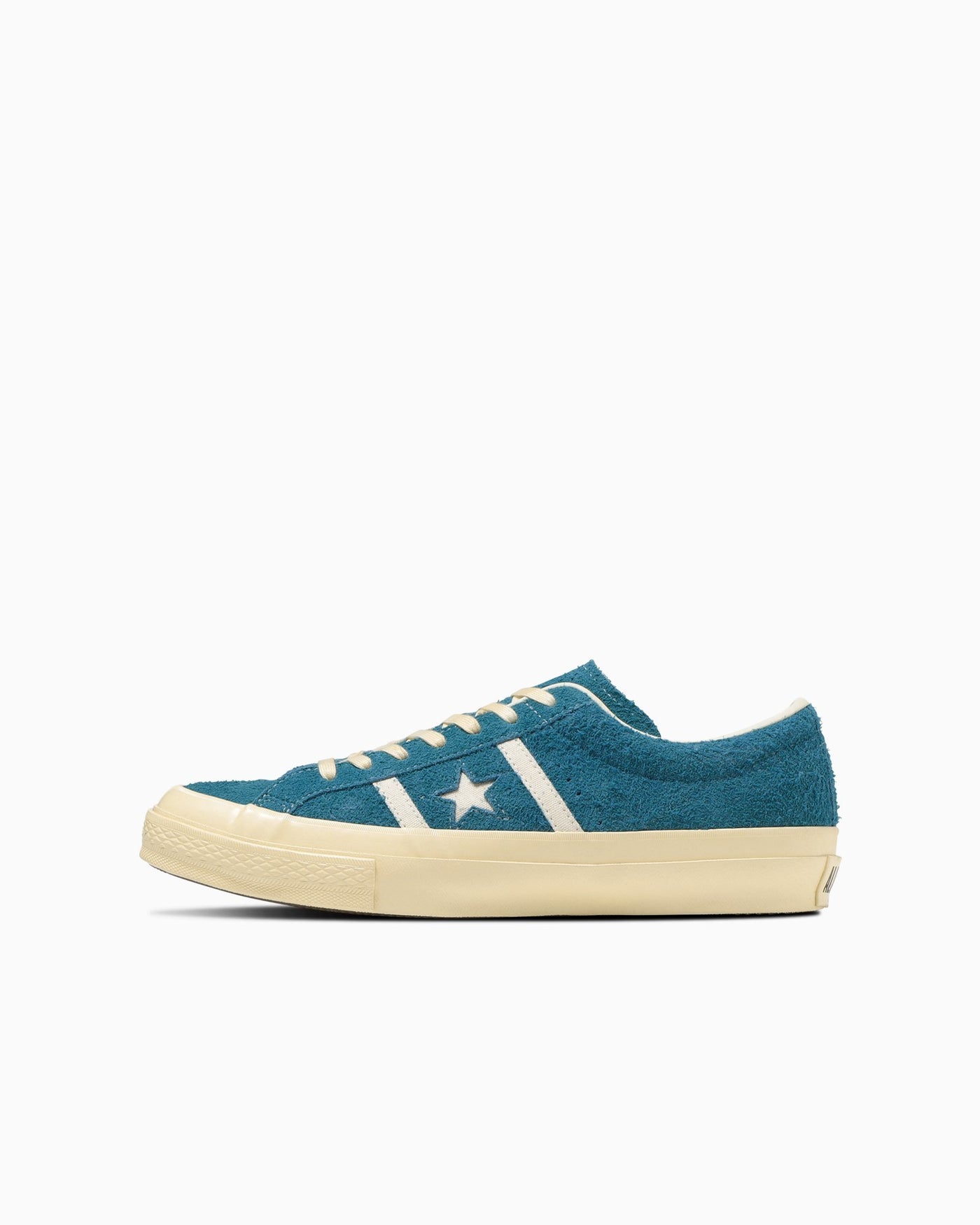 Blue suede sneakers