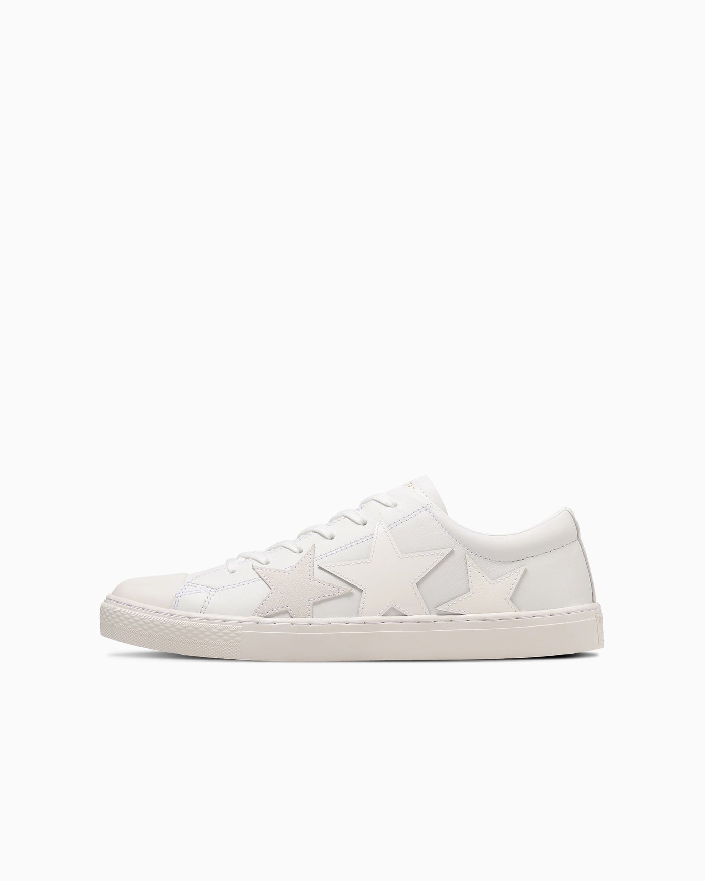 White Leather Star Sneakers