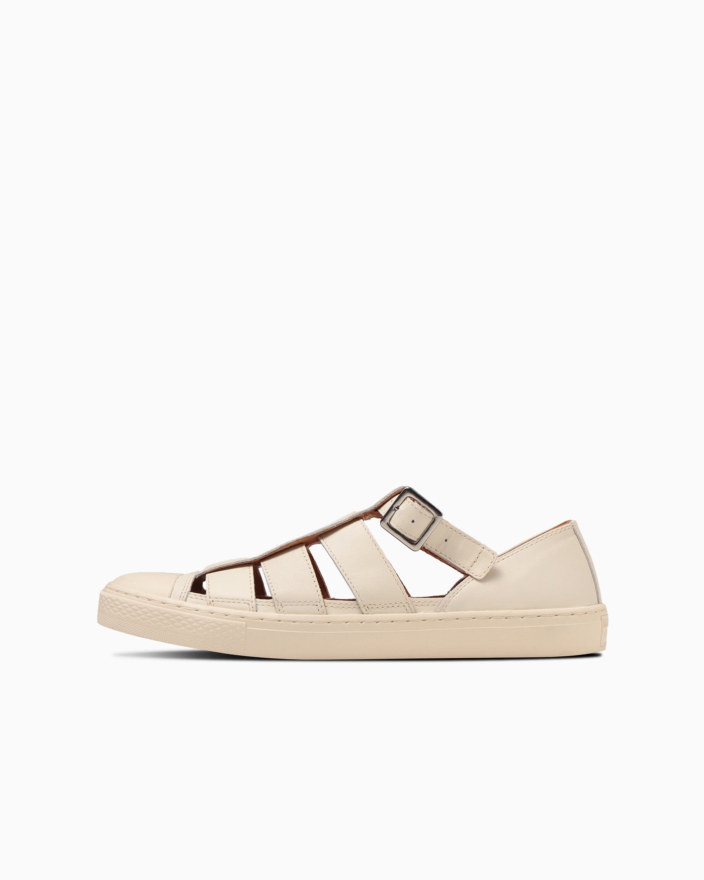 Ivory leather sandal